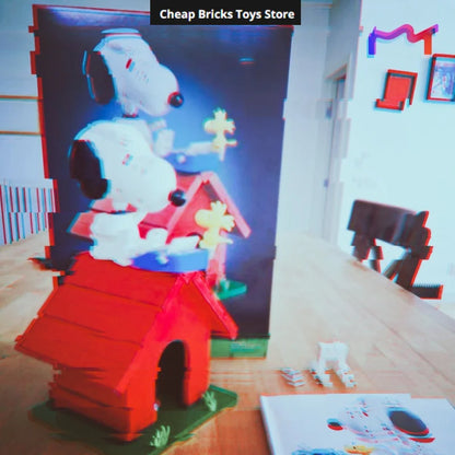 2026 Anime Dog Bricks Building Blocks Compatible 964pcs Creative Movie Doghouse Dispaly Model Birthday Gifts for Adults Toys