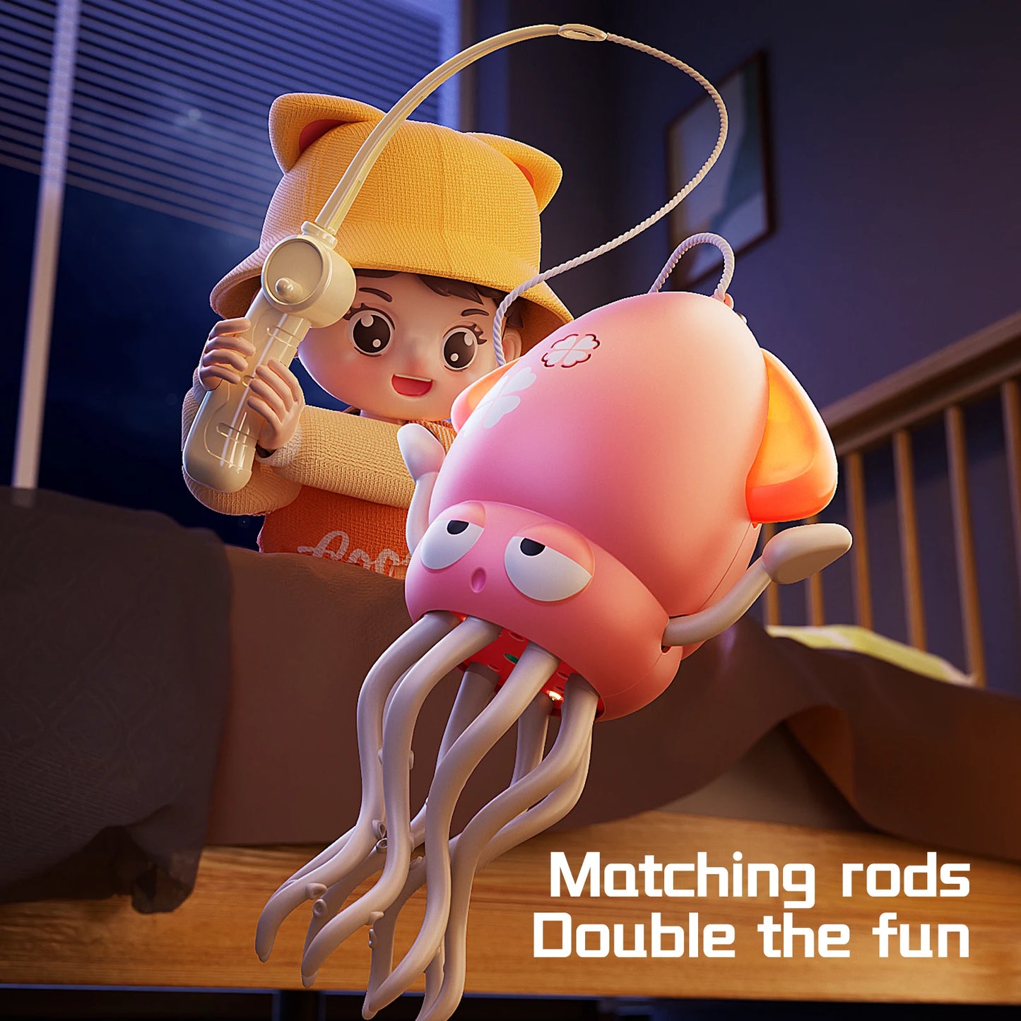 Magical dancing octopus sensing obstacle avoidance octopus light music crawling toy children's birthday gift
