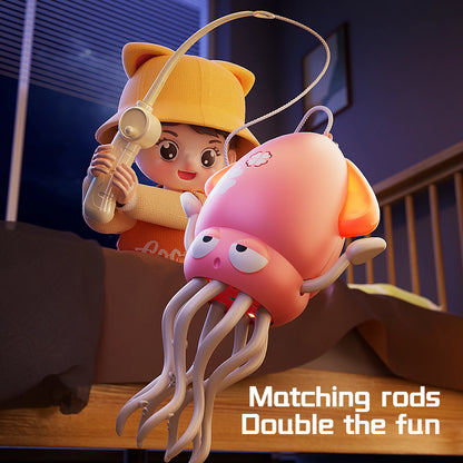 Magical dancing octopus sensing obstacle avoidance octopus light music crawling toy children's birthday gift