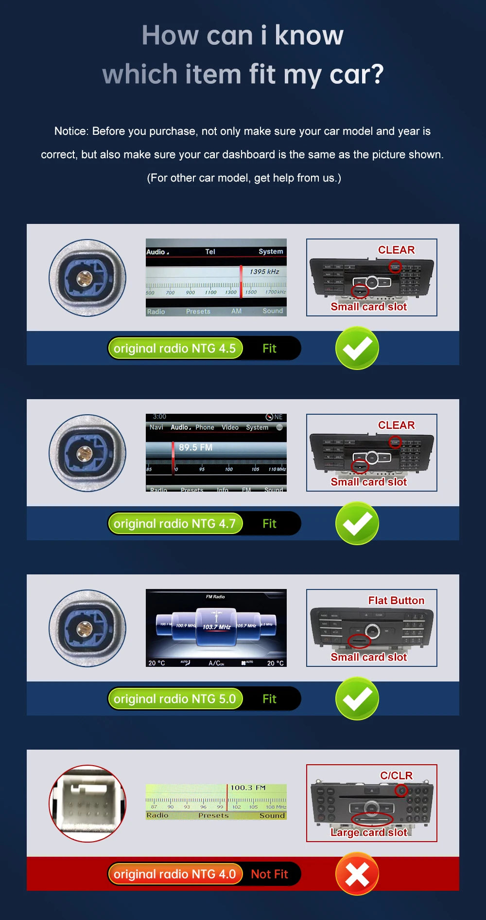 Road Top Wireless CarPlay for Mercedes Benz E-Class W212 E Coupe C207 NTG4.5/4.7/5.0 2011-2015 with Airplay Android Auto