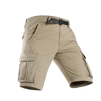 Spring Men Cotton Cargo Pants + Shorts Men Summer Multi-Pocket Shorts Pants Mens Joggers Sweatpant Casual Shorts Trousers Male