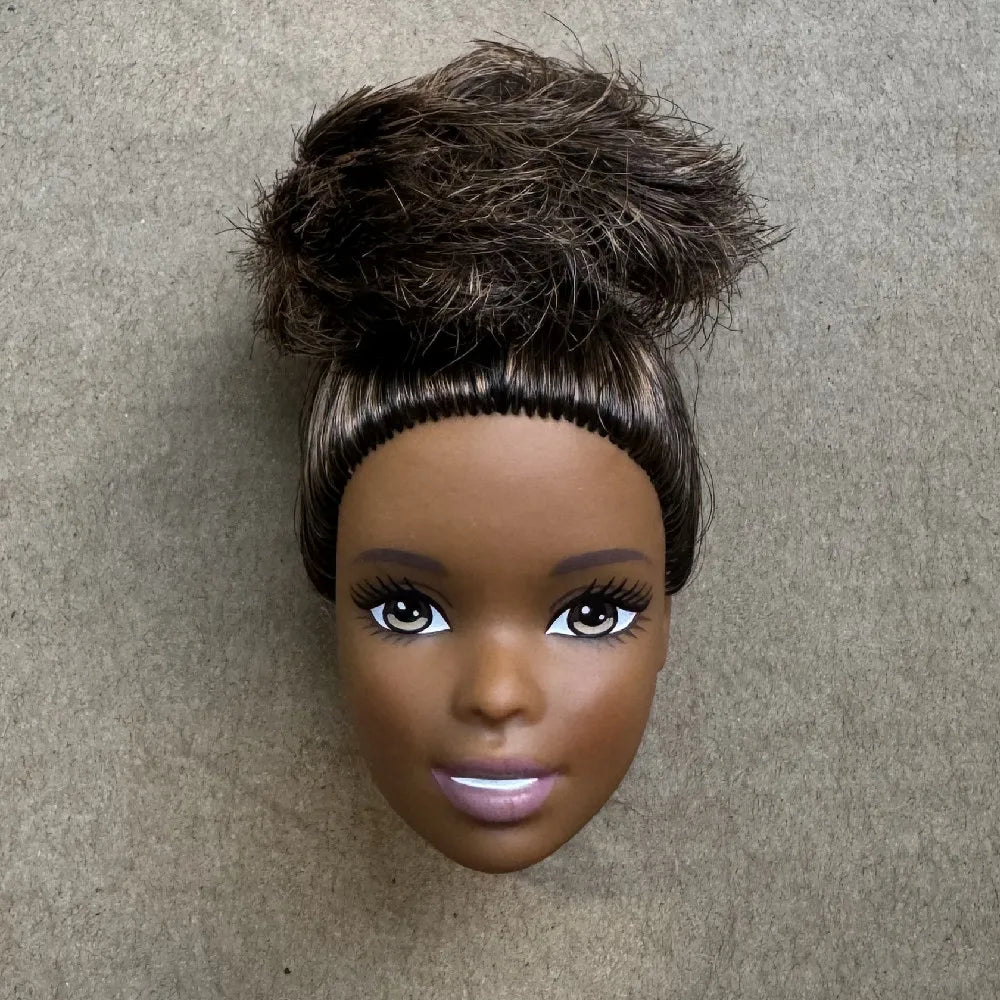 1/6 Vintage Doll Heads Mermaid Racer Super Model Princess For 30cm Solid Male Female Children Playing Birthday Gifts