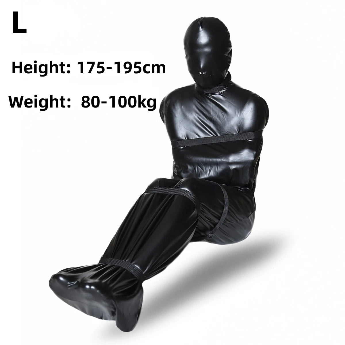 Zip Full Body Bondage Mummy Sack Sleeping Bag Erotic Costume BDSM Detachable Hood Mask Restraint Slave Sex Toys for Women Men