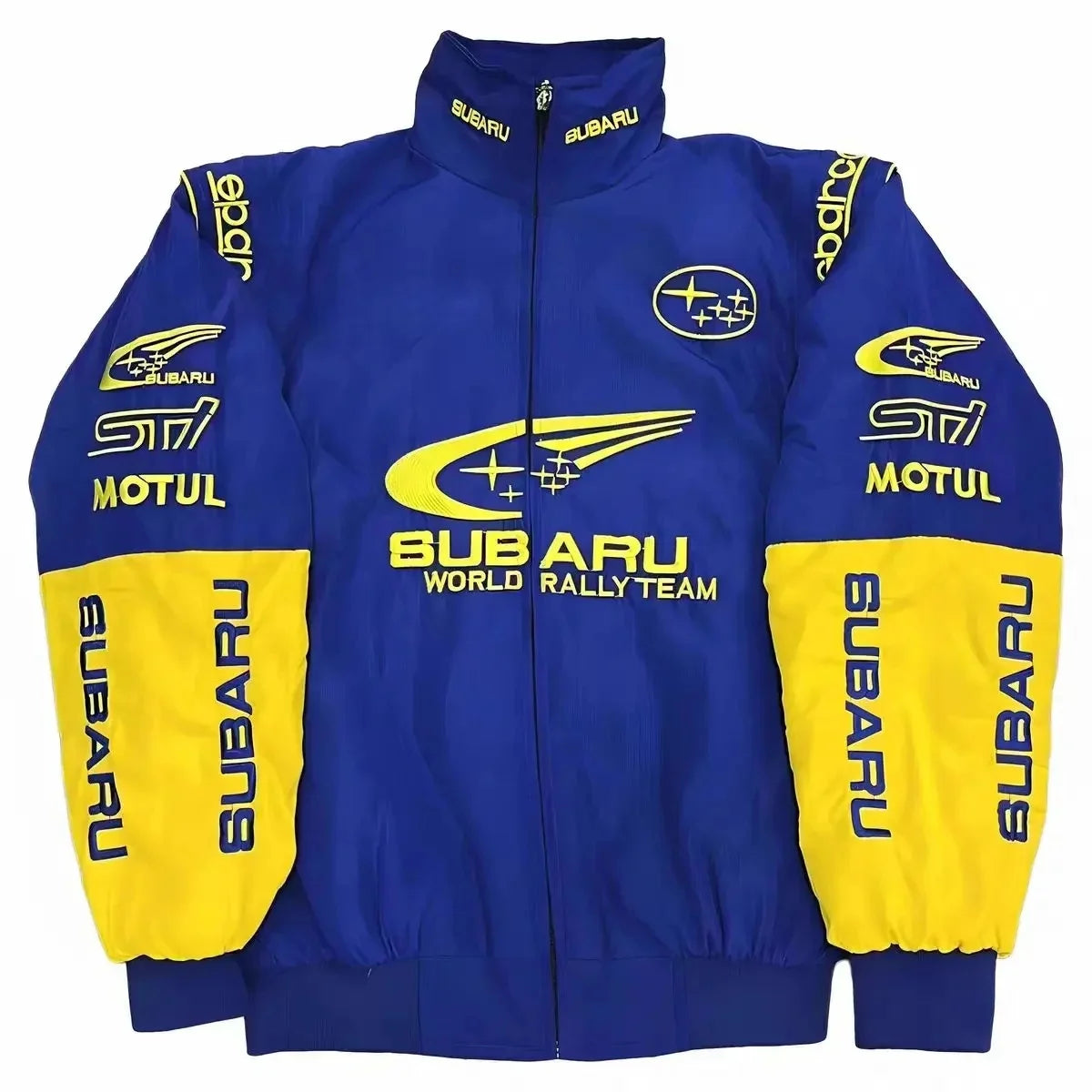 Spring and Autumn Subaru F1 sport embroidered racing suit long sleeved outdoor cycling jacket thin jacket