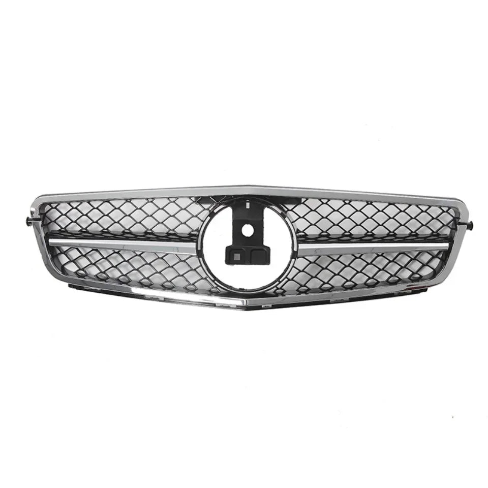 XVIP AMG Style Front Bumper Grille For Mercedes Benz C-Class W204 2008-2014 C180 C200 C350 S204 Glossy Black GTR Style Grille