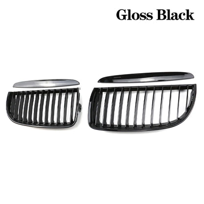 Pulleco For BMW 3 Series E90 E91 323I 328I 335I 330I 325I Car Front Grille Racing Grill  Single  2005-2008 Gloss Black Grille