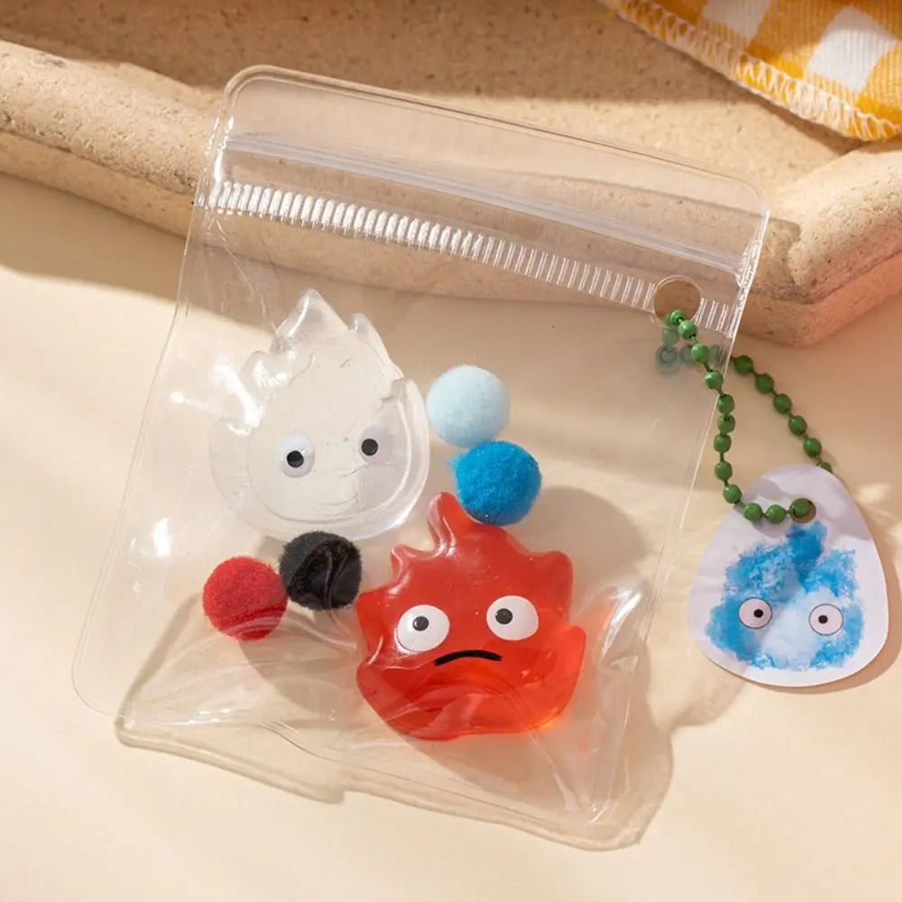 Fire Water Figure Squeeze Toy Funny Fire Slow Rebound Toys Stress Relief Toy 3.9inch Spit Bubble Fire 3D Sensory Toy Gifts