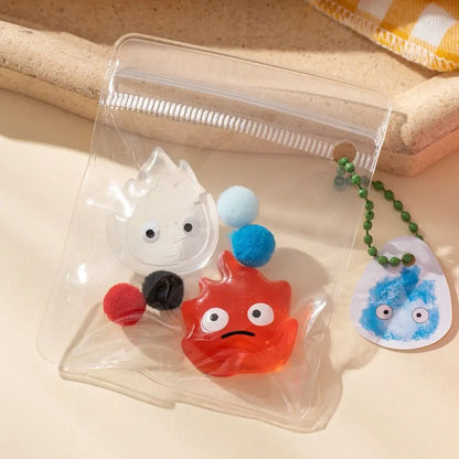 Fire Water Figure Squeeze Toy Funny Fire Slow Rebound Toys Stress Relief Toy 3.9inch Spit Bubble Fire 3D Sensory Toy Gifts