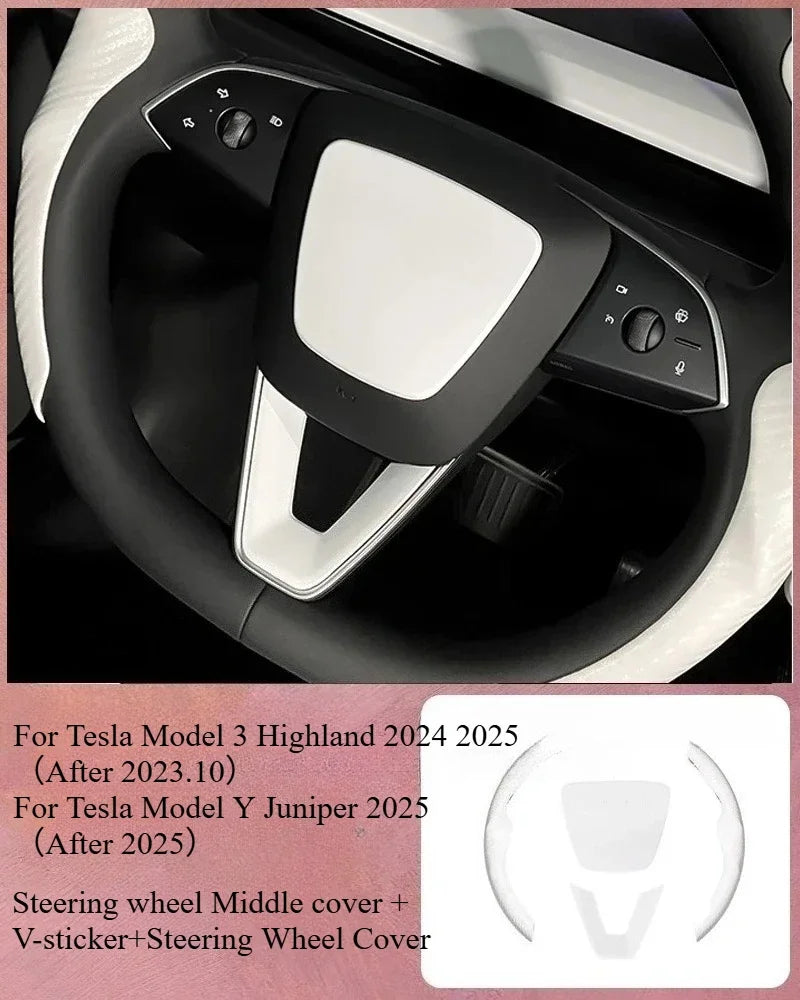 For Tesla Model Y Juniper 2025 White Interior Accessories Center Control Armrest Box Organizer Storage Box Cup Holder New Model3