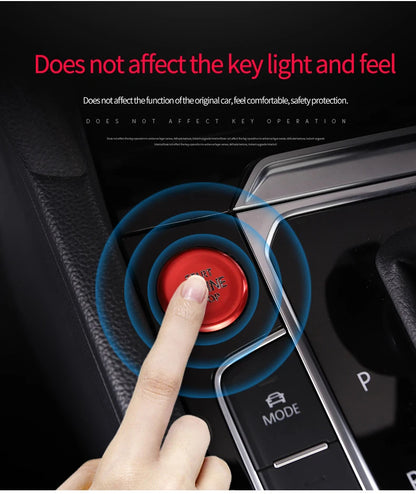 Car door unlocking button decorative sticker is suitable for Volkswagen VW new CC aluminum alloy interior button accessories