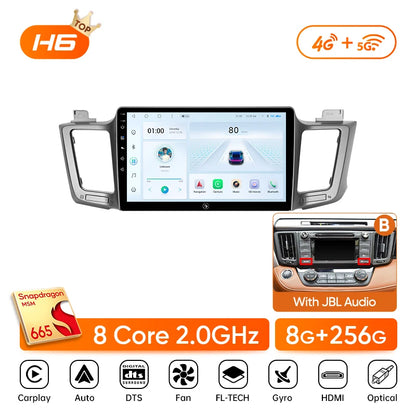 Ainavi Car Radio For Toyota RAV4 2012 2013 2015 2016 2017 2018 2019 XA40 Carplay Android Auto Car Multimedia HDMI DSP 48EQ 2 DIN
