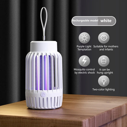 Mosquito Killer Lamp Insect Repellent USB Rechargeable Silent Radiation Less Electric Insect Trap Portable Fly Trap Mute Outdoor
