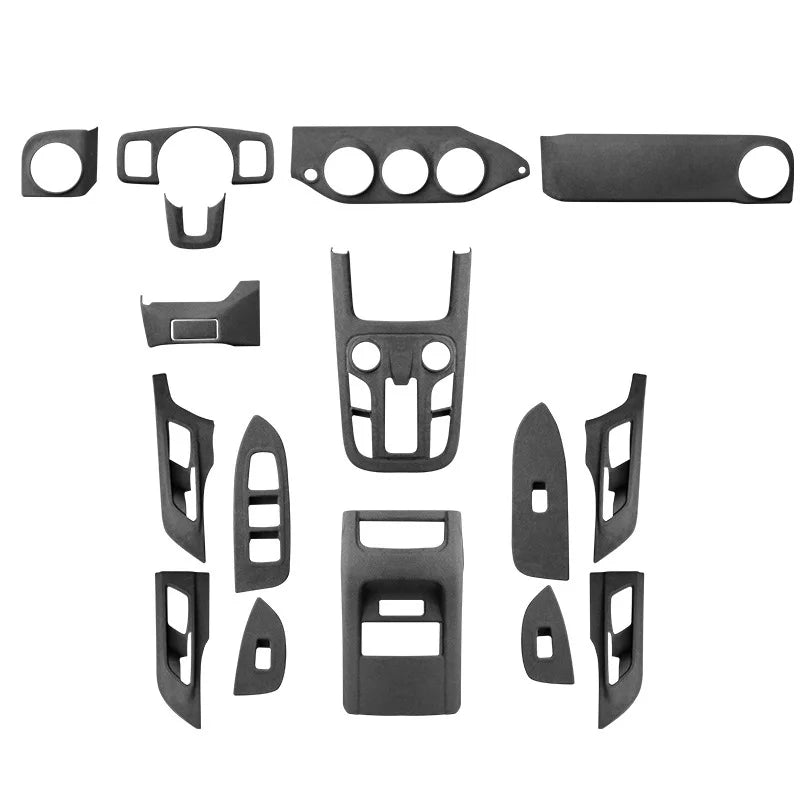 TOP Suede Car Interior Panel Trim Decoration For Great Wall WEY Tank 300 2021 2022 2023 Gear Shift Cover Modification Accessory