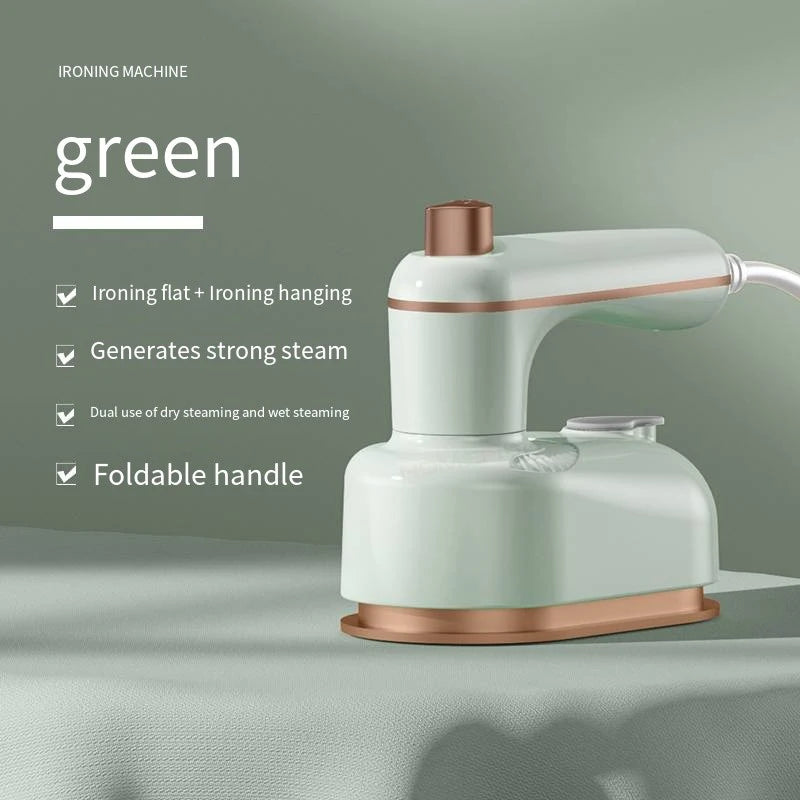 Mini Rotating Electric Travel Iron Dual Steam and Dry Use Portable Water Spray Gentle on Clothes Fast Heating Garment Care Tool