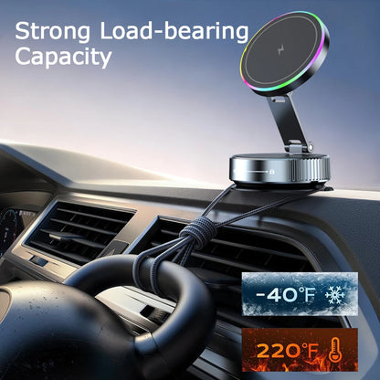 2026 NEW CAR Phone Magnetic Stand Multi-Functional Vacuum Adsorption Stretching And Folding 360° Rotate Navigation Stand