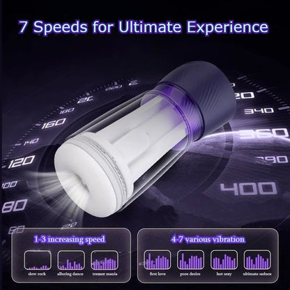 Jissbon Suction Masturbator Cup Intelligent Heating 7 Speeds Vibrating Real Pussy Stroker Piston Blowjob Sex Toys for Man