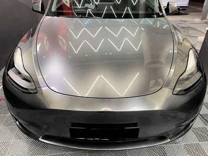 Car Satin Metalliced Graphite Grey Sticker Waterproof Air Release DIY Stickers Car Adhesive Vinyl for Auto Motorcycle Body Decor
