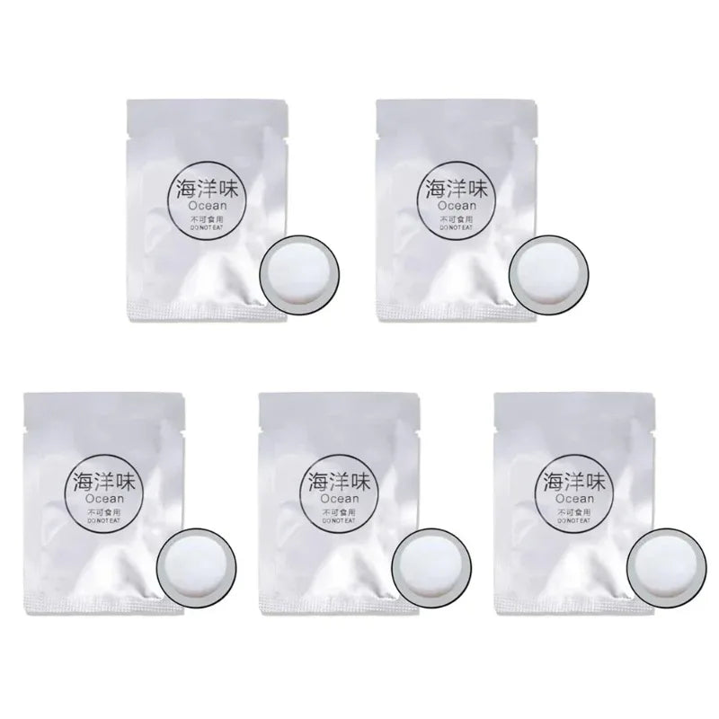 Solid Car Air Freshener Tablets Refill Replacement Scent Tablets for Car Vent Clip Diffuser Long Lasting Fragrance Ocean Flavor