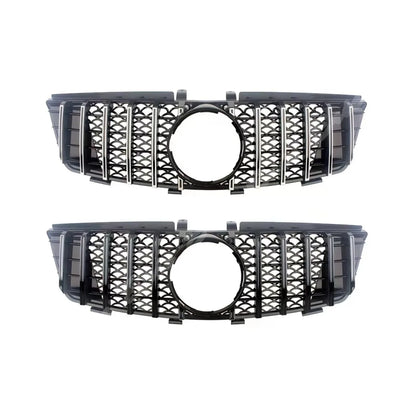 Front Mask Grille Bumper Grill Hood Mesh Modification For Mercedes Benz ML W164 2005-2011 GT Diamond Style Tuning Accessories