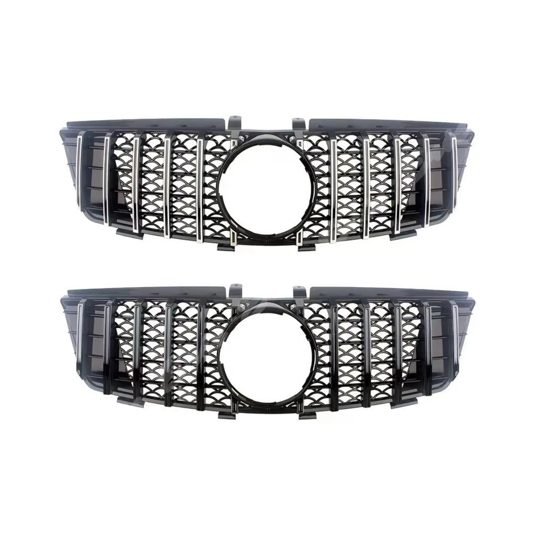 Front Mask Grille Bumper Grill Hood Mesh Modification For Mercedes Benz ML W164 2005-2011 GT Diamond Style Tuning Accessories
