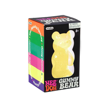 Schylling Needoh Bear Squishy Fidget Toy Stress & Anxiety Relief Helps Improve Focus Perfect For Birthday Gifts & Desk Decor
