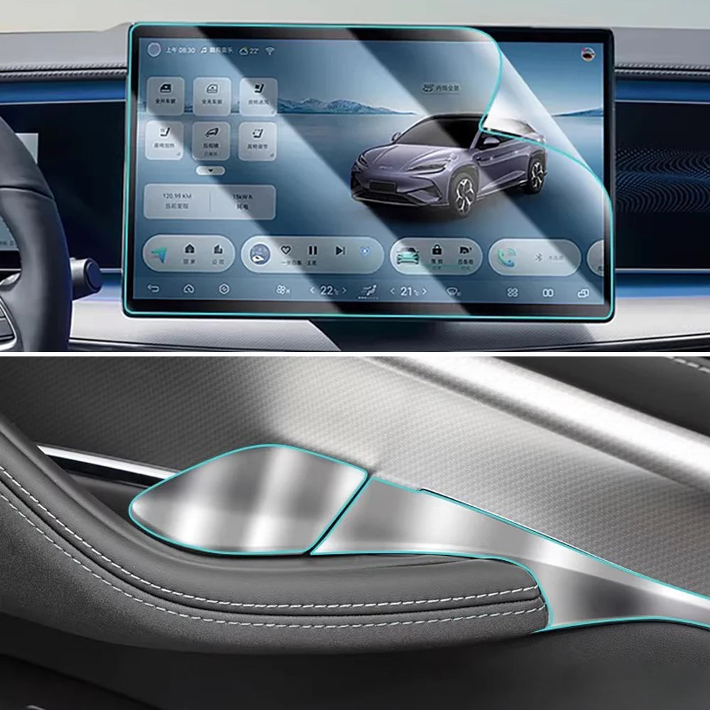 For BYD SEALION 7 EV 2024 Pre-cut Transparent TPU Anti-Scratch Protection Film Central Control Navigation Screen Interior Cover