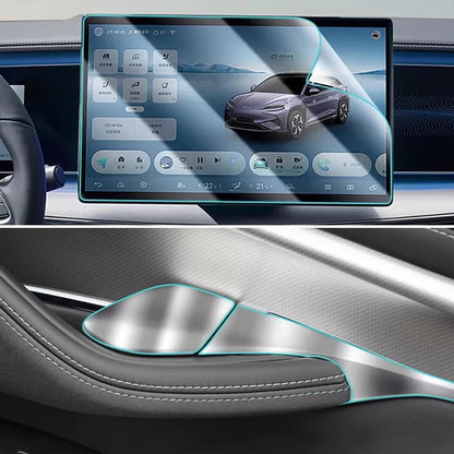 For BYD SEALION 7 EV 2024 Pre-cut Transparent TPU Anti-Scratch Protection Film Central Control Navigation Screen Interior Cover