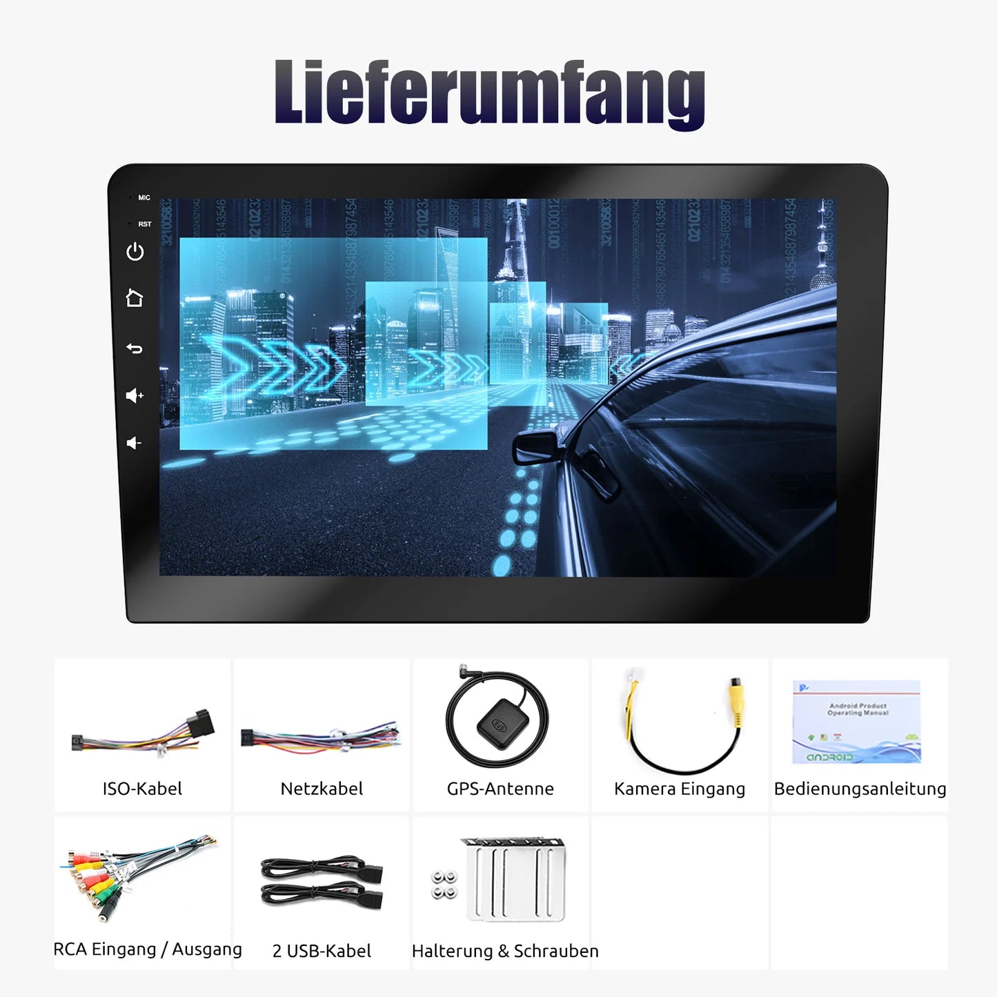 ESSGOO 7 9 10" Car Radio Android Auto Carplay Car Stereo Multimedia Player Universal WIFI GPS Autoradio Car Intelligent Systems