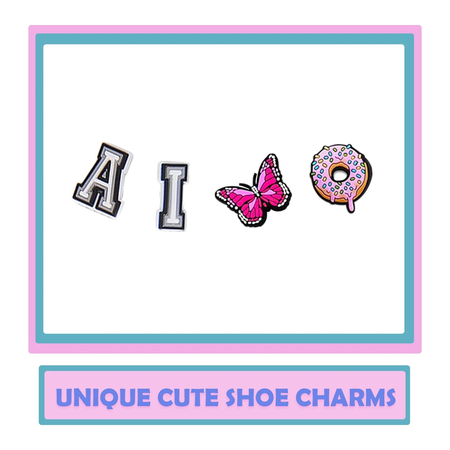 Random 10-200Pcs Non-Repeat Shoe Charms for Sandals, Beach Bags, PVC DIY Shoe Decorations Accessories Charms Premium Quality
