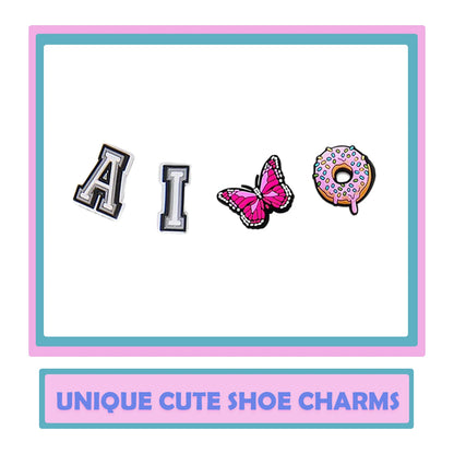 Random 10-200Pcs Non-Repeat Shoe Charms for Sandals, Beach Bags, PVC DIY Shoe Decorations Accessories Charms Premium Quality