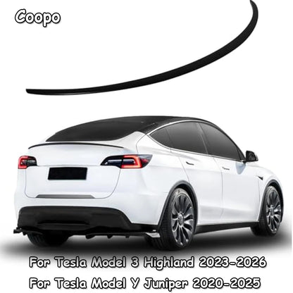 For Tesla Model Y 2024-2020 ABS Carbon Fiber Wings Original Performance Spoiler Model 3 2023-2026 Highland Exterior Accessories