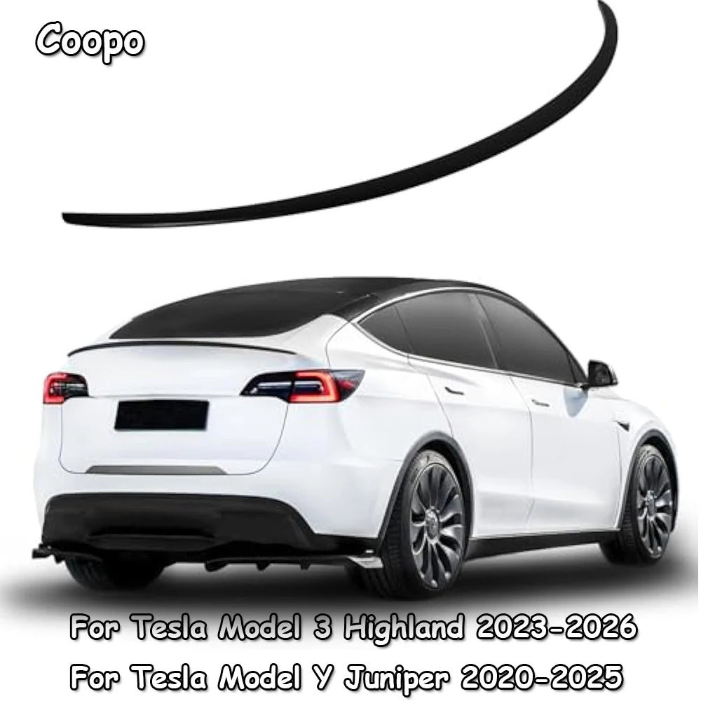 For Tesla Model Y 2024-2020 ABS Carbon Fiber Wings Original Performance Spoiler Model 3 2023-2026 Highland Exterior Accessories