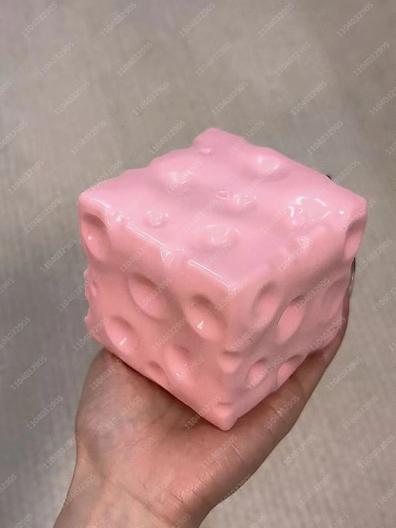 Jumbo Cheese Cube Stress Ball Big Cheese Shapeable Squeeze Ball Non-Bounce Fidget Toy ASMR Sensory Anti-Stress Christmas Gift