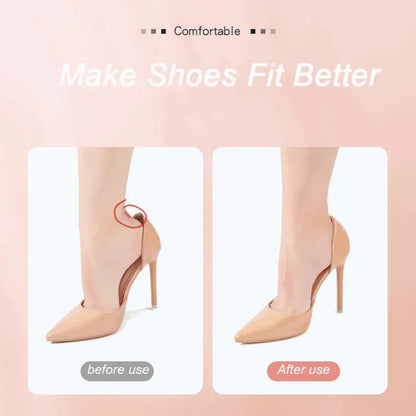 Upgrade Silicone Heel Stickers Heels Grips for Women Men Anti Slip Heel Cushions Non-Slip Inserts Pads Foot Heel Care Protector