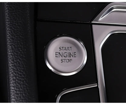 Car door unlocking button decorative sticker is suitable for Volkswagen VW new CC aluminum alloy interior button accessories