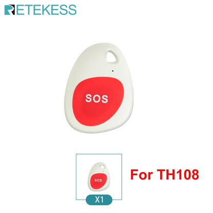 RETEKESS Caregiver Pager Emergency SOS Medical Alert System TH108 Screen Receiver SOS Call Buttons For Patients Hosptial Clinic