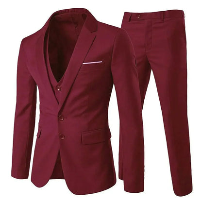 Elegant Men Suits For Wedding 3 Pieces 2 Set Jackets Vest Pants  Blazers Outfit Business Classic Full 2024 Formal Costume