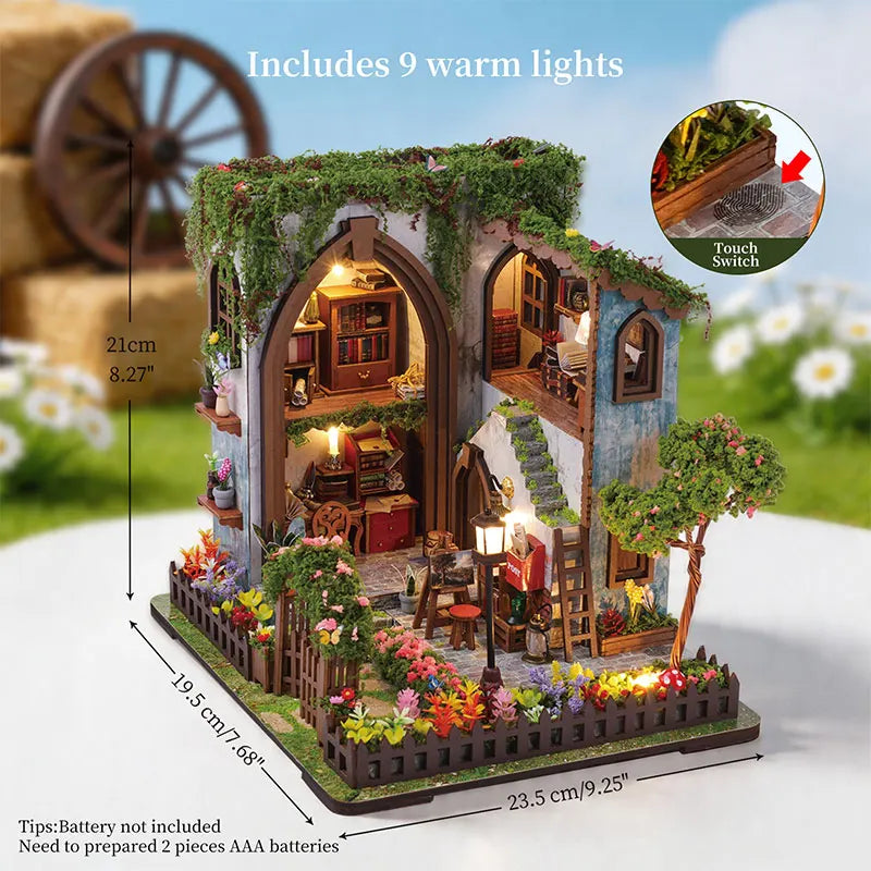 DIY Wooden Miniature Doll House Model Kits 3D Puzzle Dollhouse With Furniture for Friends Birthday Gifts Home Decoration Crafts