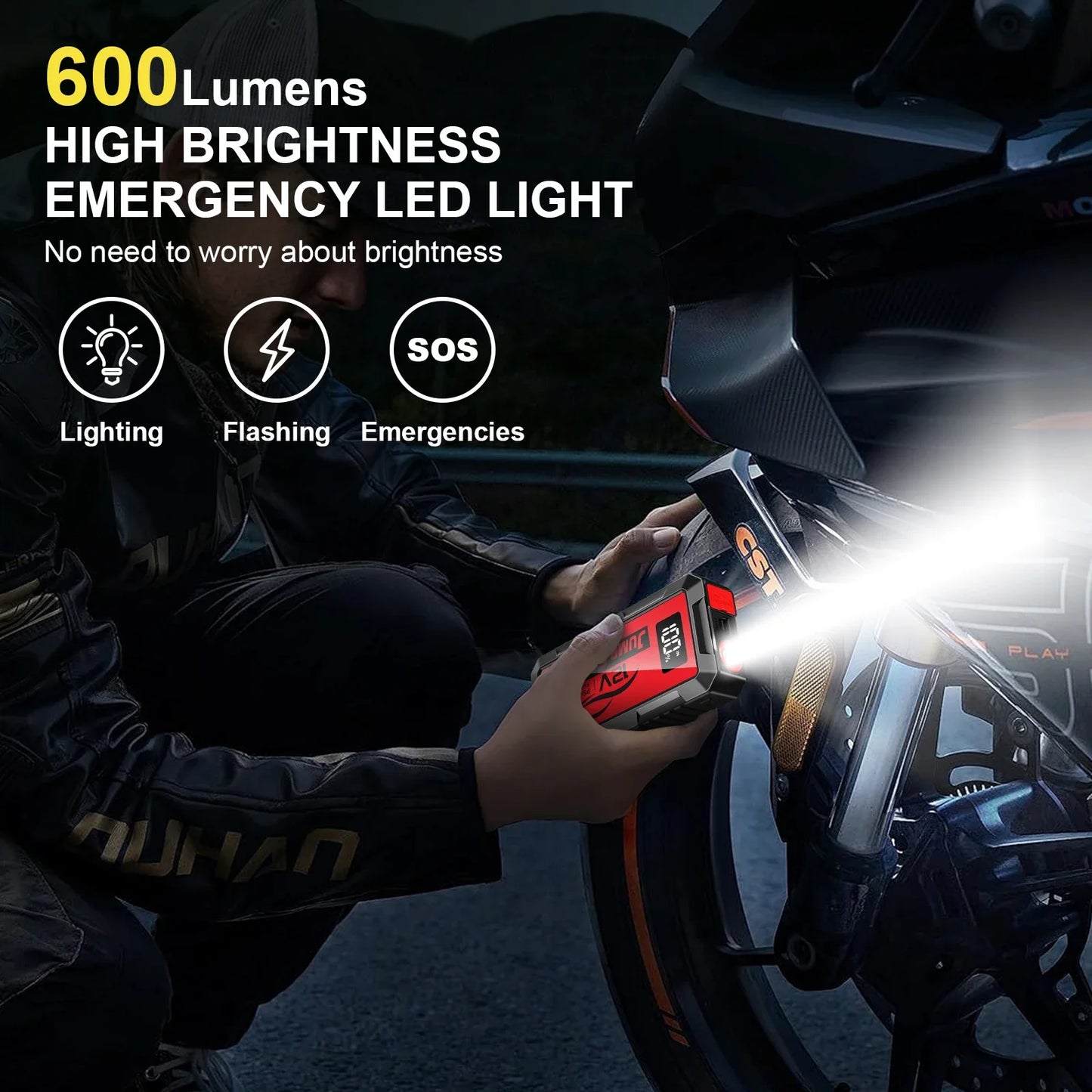 12000a 10000amp 8000a 4000a Super Capacitor 12v Booster Portable Charger Auto Starting Device PowerBank Car Jump Starter Battery