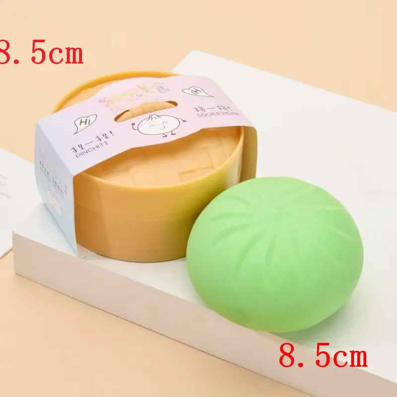 5.5/8.5cm Stress 1-12Pcs Dumpling Squash Toy Dampaline Squishy with Box Dumplings Sensory Squeeze Toy for  Relief Gift Birthday