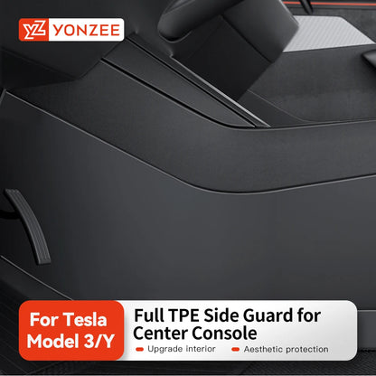 YZ Car Center Console Two Side Panel Anti Kick Pad Protector For Tesla Model 3 Y Highland Juniper 2026 TPE Anti-dirt Protective