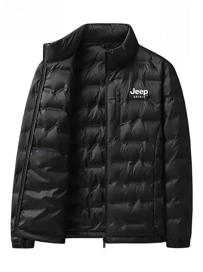 Men's Lightweight down Jacket 90% White Duck down Windproof Stand Collar Youth Versatile Trendy Urban Casual Outdoor Style
