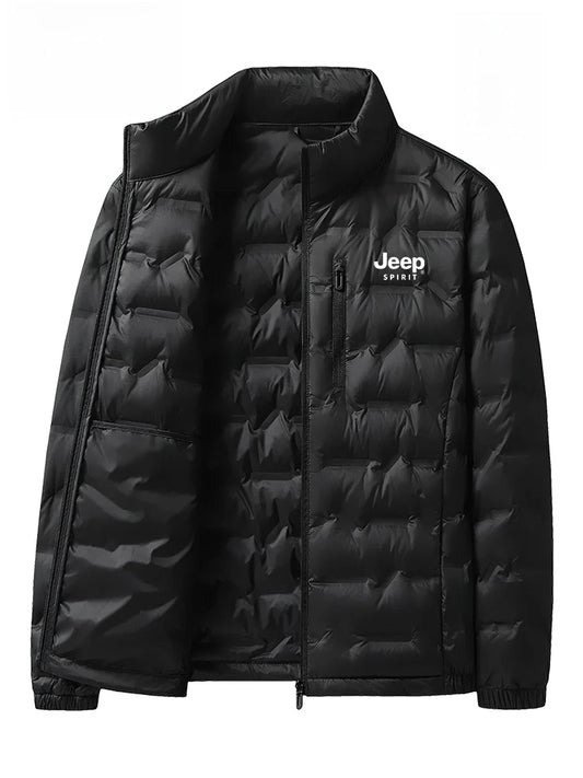 Men's Lightweight down Jacket 90% White Duck down Windproof Stand Collar Youth Versatile Trendy Urban Casual Outdoor Style
