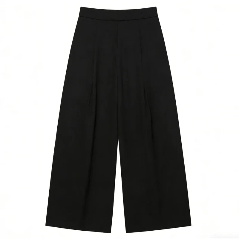 Women's Baggy Pants Woman Trousers Striped Wide Leg Pants Ladies Fashion Casual y2k Pants 2025 Autumn Elegant Pleated Long Pants
