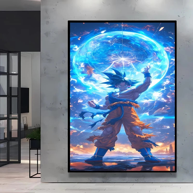 Canvas Posters Dragon Ball Goku Picture Children Gifts Home Decoration Waterproof Comics Pictures High Quality Wall Art Classic