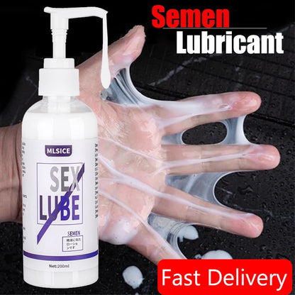 Water-based Semen Lube Anal Lubricant Gel Fist Lubrication For Sex Session 200ML Gay Women Men Lubricants Grease Sex Toy Oil 18