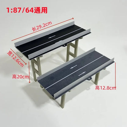HO Scale 1/87 City Sand Table Train Scene Plastic Assembly Building Model Diy  Toy
