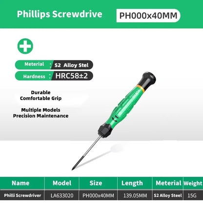 LAOA 1pcs precision screwdriver SL1.0-4.0 screwdriver phillips mini screwdriver phillips screwdriver plum blossom T5-T20
