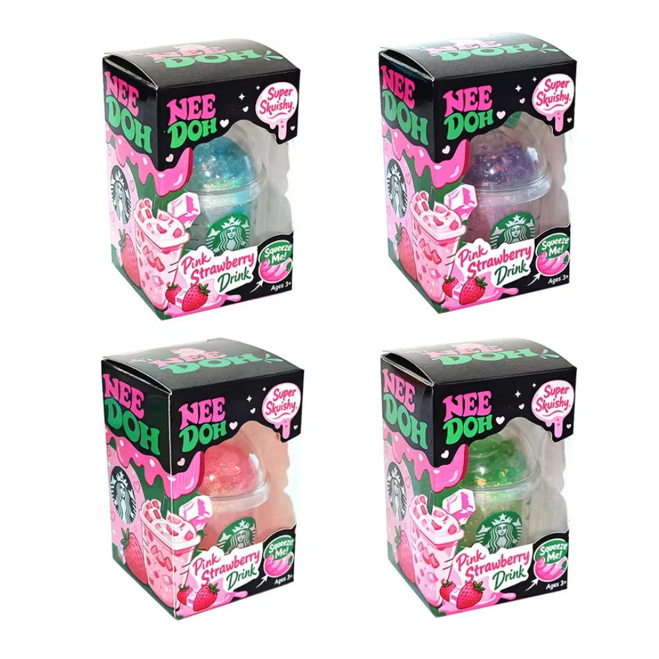 2026 New Need Doh Blind Box, Stress Relief Drink Cup, Sensory Squeeze Toy, Colorful Squishy Stress Relief Toy, Birthday Gift