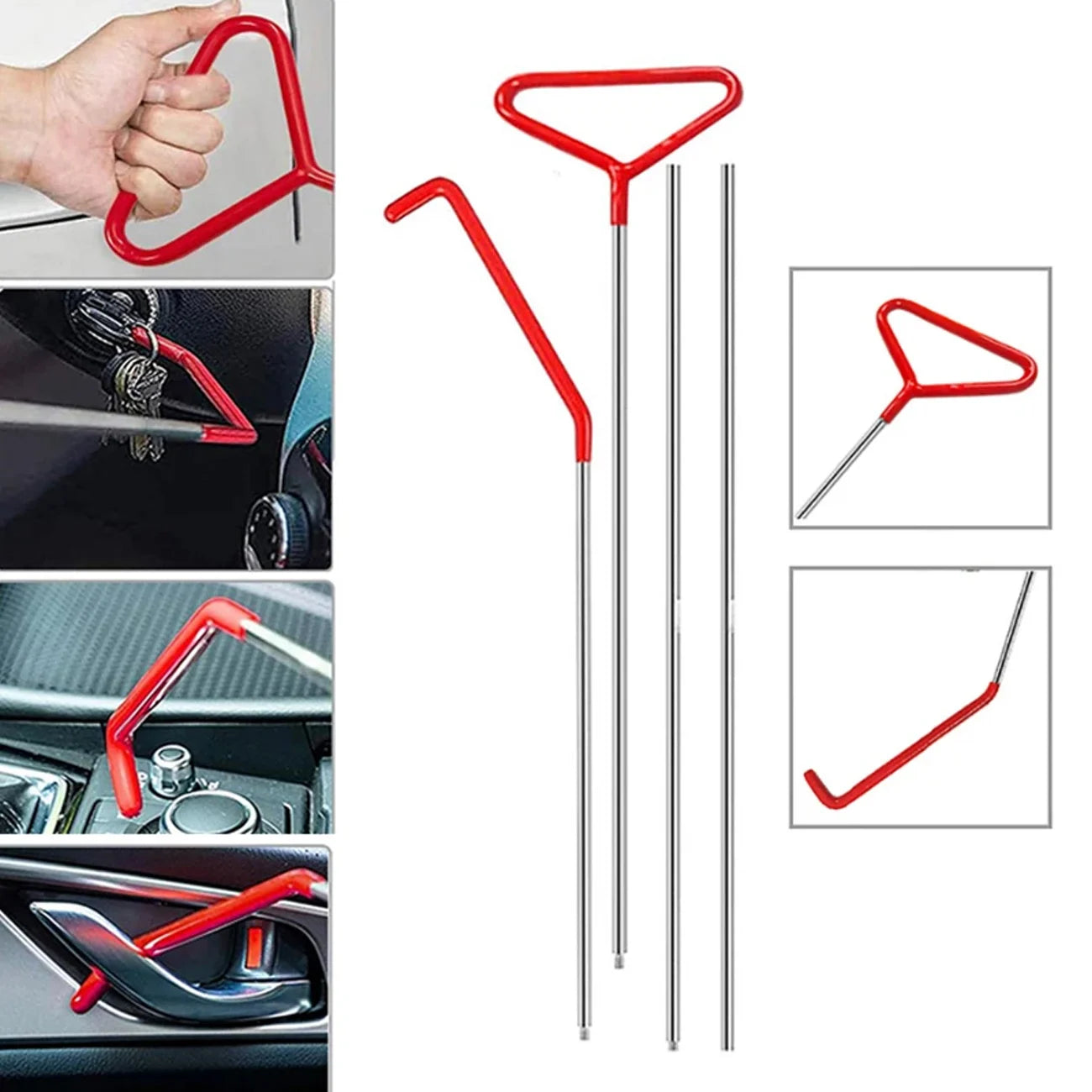 26/17/10/11PCS Car Wedge Pump Locksmith Thickened Door Repair Air Cushion Emergency Open Unlock Tools With Long Reach Grabber